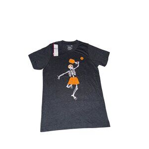 Celebrate It Halloween Skeleton Volleyball Graphic Tee S/P Adult 60% Cotton 40%